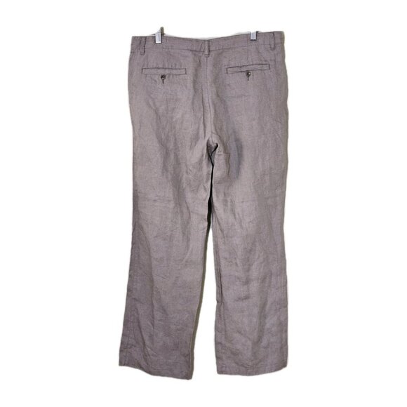 Linea Pants Mens 36R Beige Linen Pockets Classic Drawstrings Minimalist Preppy - Picture 15 of 15